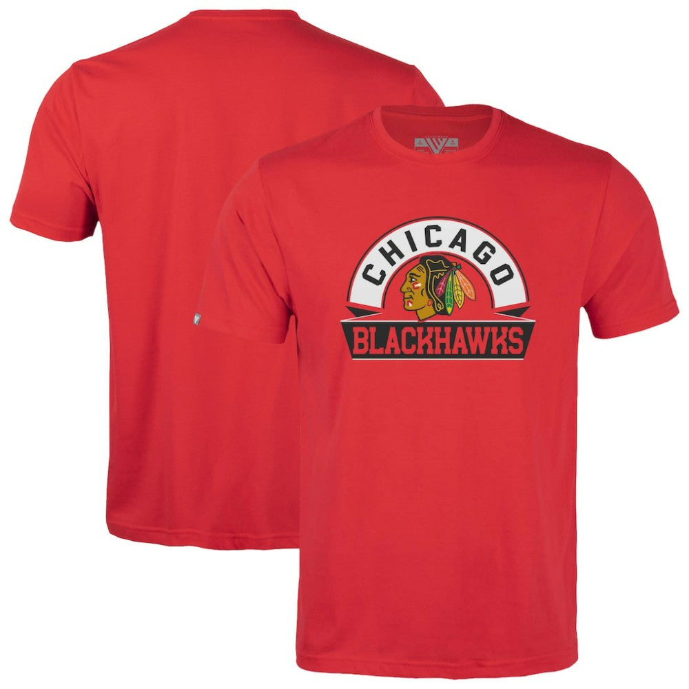 Chicago Blackhawks Levelwear Youth Little Richmond Banner Arch T-Shirt Red