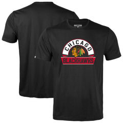 Chicago Blackhawks Levelwear Youth Little Richmond Banner Arch T-Shirt Black