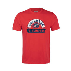Columbus Blue Jackets - Levelwear Youth Little Richmond Banner Arch T-Shirt Red