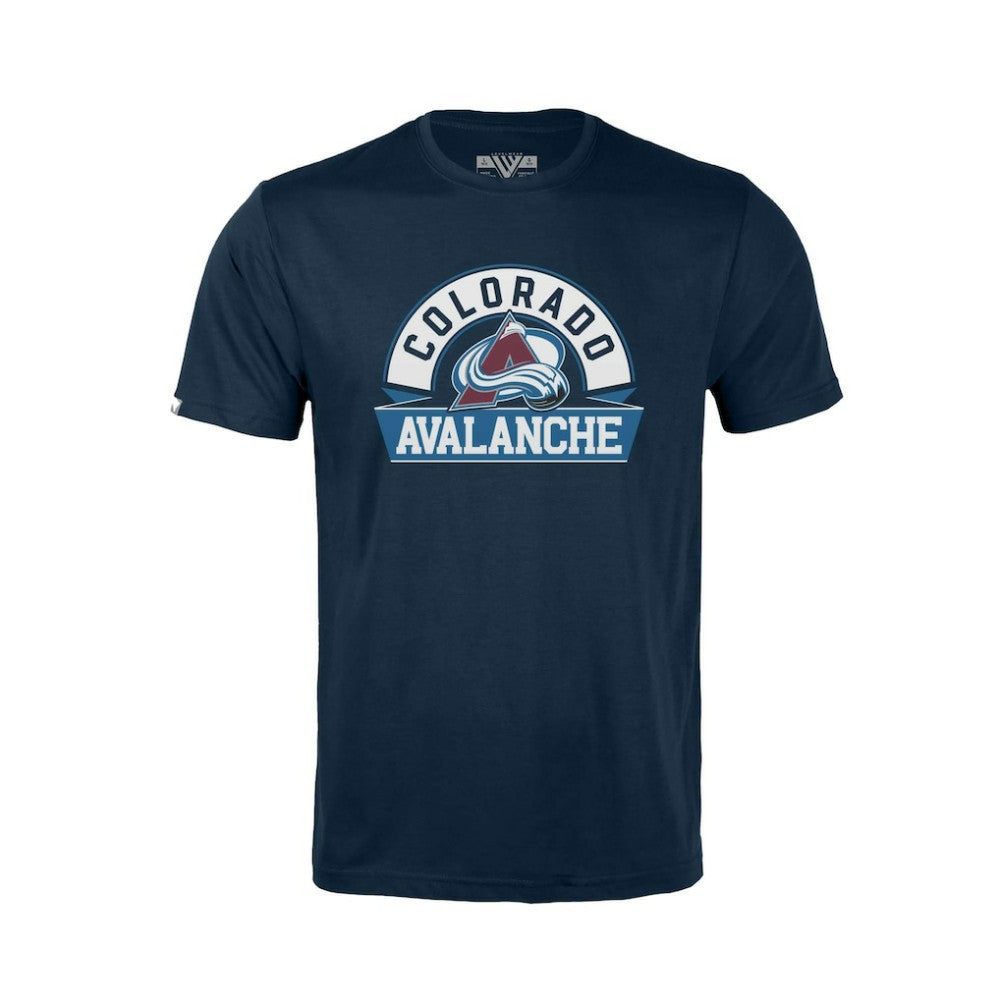 Colorado Avalanche - Levelwear Youth Little Richmond Banner Arch T-Shirt Navy