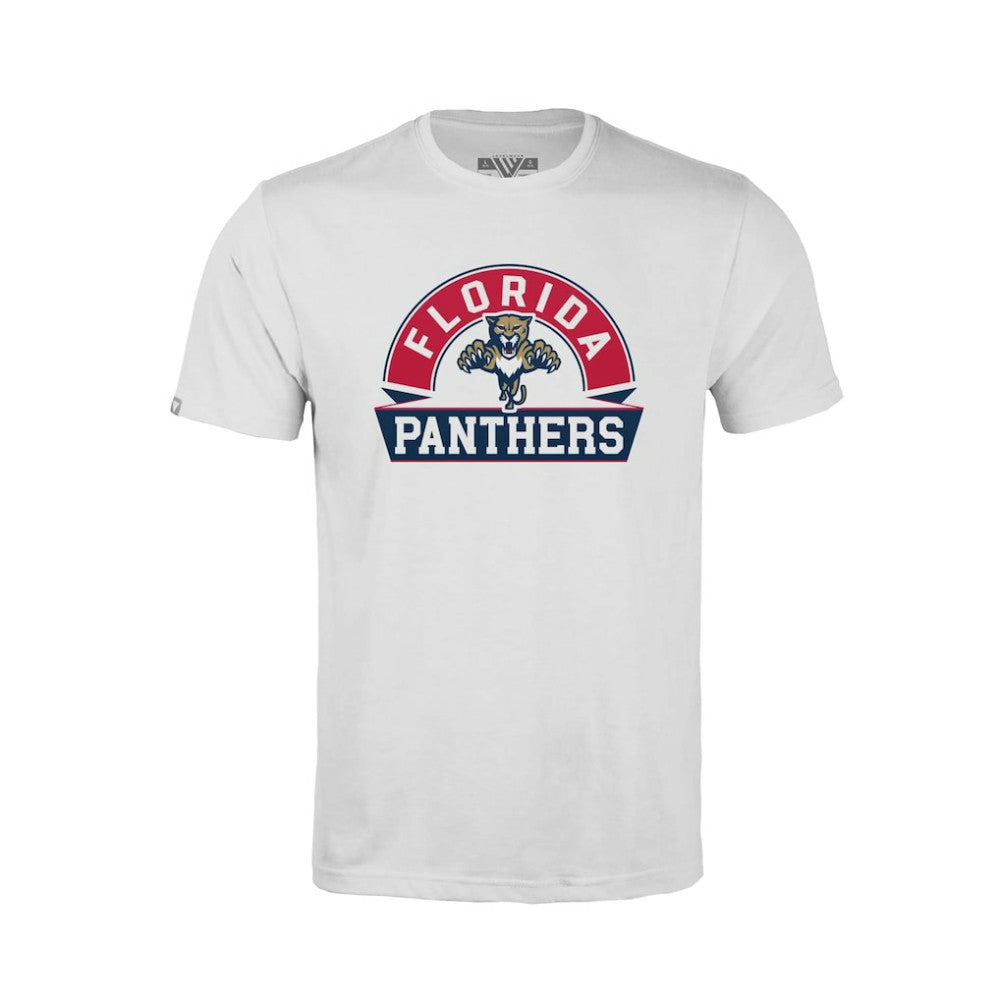 Florida Panthers - Levelwear Youth Little Richmond Banner Arch T-Shirt White