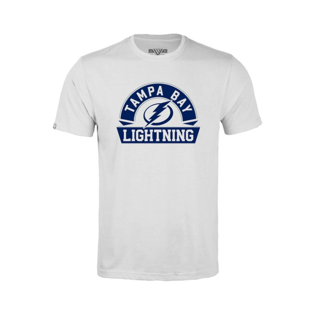 Tampa Bay Lightning - Levelwear Youth Little Richmond Banner Arch T-Shirt White