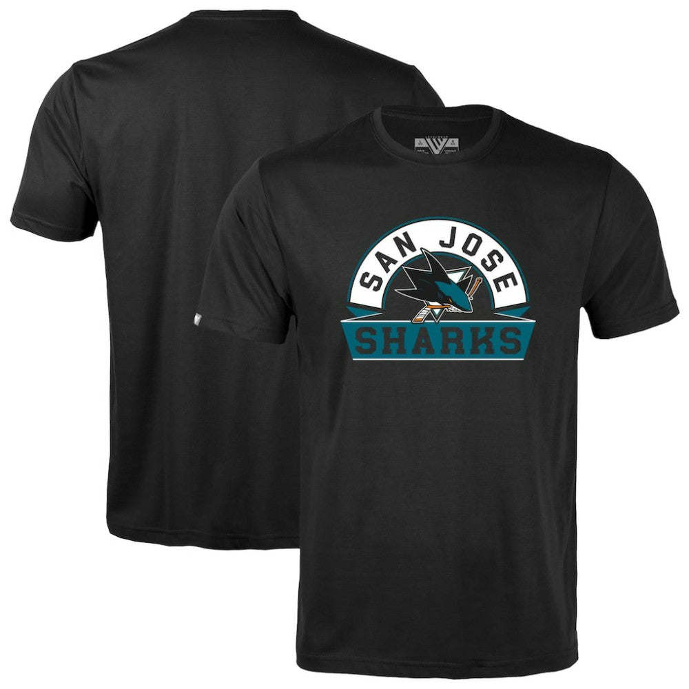 San Jose Sharks - Levelwear Youth Little Richmond Banner Arch T-Shirt Black