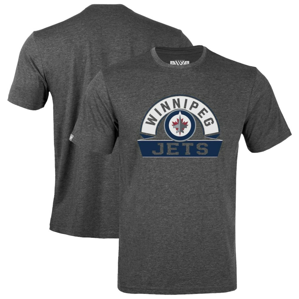 Winnipeg Jets - Levelwear Youth Little Richmond Banner Arch T-Shirt Gray