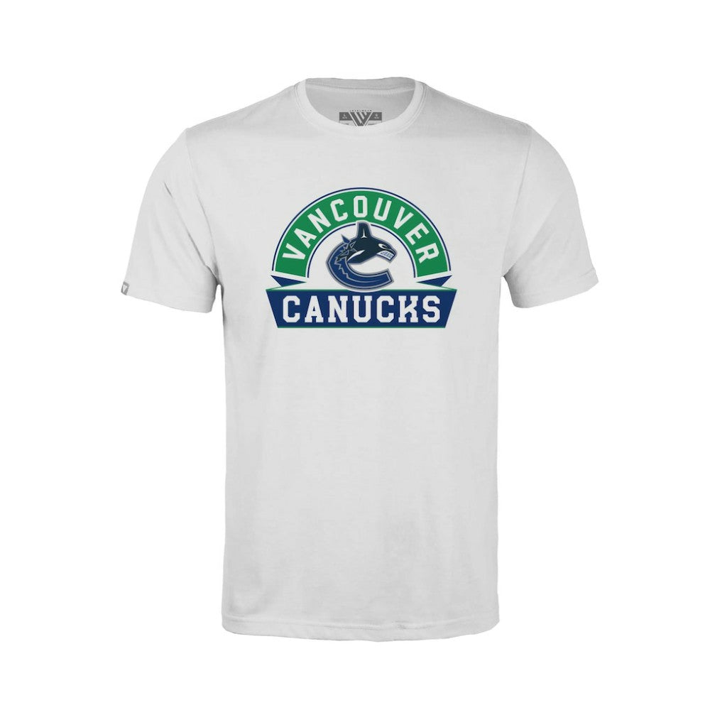 Vancouver Canucks - Levelwear Youth Little Richmond Banner Arch T-Shirt White