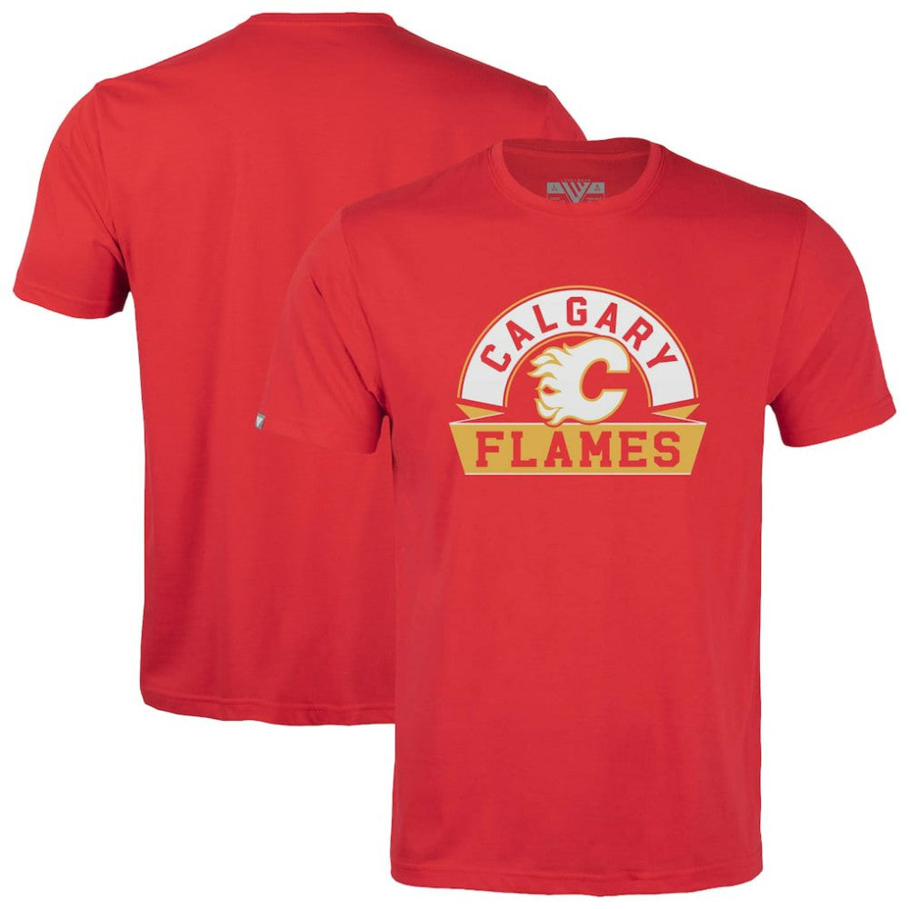 Calgary Flames - Levelwear Youth Little Richmond Banner Arch T-Shirt Red