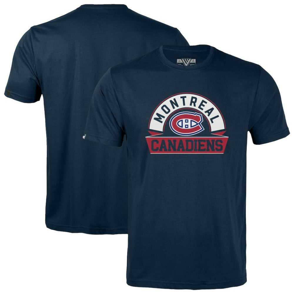 Montreal Canadiens - Levelwear Youth Little Richmond Banner Arch T-Shirt Navy
