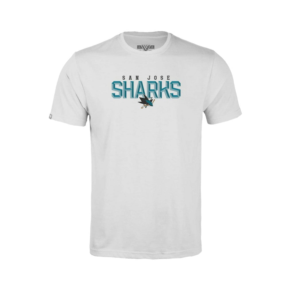 San Jose Sharks - Levelwear Youth Little Richmond Carve T-Shirt White