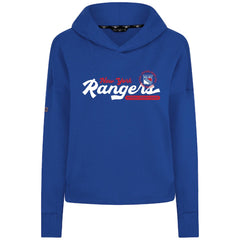 New York Rangers Levelwear Women's Sweet Monument Tri-Blend Cropped Pullover Hoodie Royal