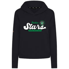 Dallas Stars - Levelwear Women's Sweet Monument Tri-Blend Cropped Pullover Hoodie Black