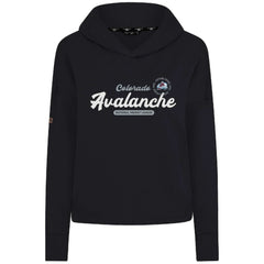 Colorado Avalanche - Levelwear Women's Sweet Monument Tri-Blend Cropped Pullover Hoodie Black