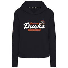 Anaheim Ducks - Levelwear Women's Sweet Monument Tri-Blend Cropped Pullover Hoodie Black