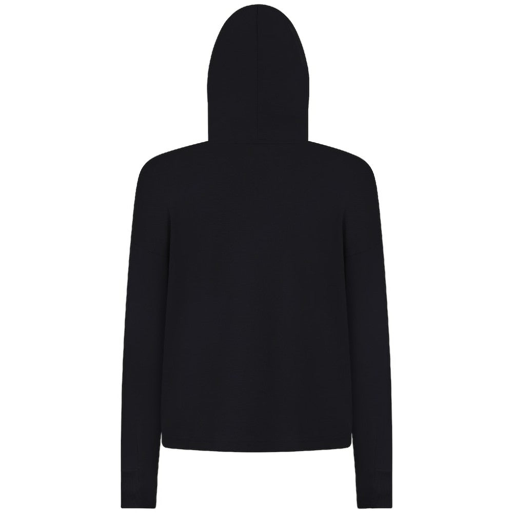 Carolina Hurricanes - Levelwear Women's Sweet Monument Tri-Blend Cropped Pullover Hoodie Black