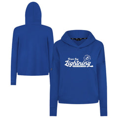 Tampa Bay Lightning - Levelwear Women's Sweet Monument Tri-Blend Cropped Pullover Hoodie Royal