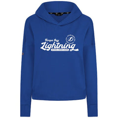 Tampa Bay Lightning - Levelwear Women's Sweet Monument Tri-Blend Cropped Pullover Hoodie Royal
