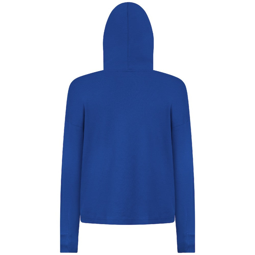 Vancouver Canucks - Levelwear Women's Sweet Monument Tri-Blend Cropped Pullover Hoodie Royal