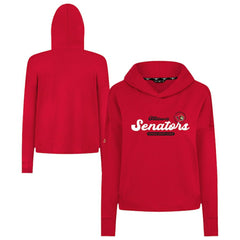 Ottawa Senators - Levelwear Women's Sweet Monument Tri-Blend Cropped Pullover Hoodie Red