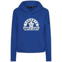 Toronto Maple Leafs - Levelwear Women's Sweet Banner Arch Tri-Blend Cropped Pullover Hoodie Royal