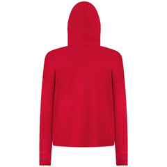 Columbus Blue Jackets - Levelwear Women's Sweet Banner Arch Tri-Blend Cropped Pullover Hoodie Red