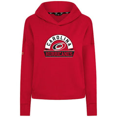Carolina Hurricanes - Levelwear Women's Sweet Banner Arch Tri-Blend Cropped Pullover Hoodie Red