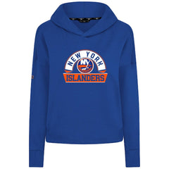 New York Islanders - Levelwear Women's Sweet Banner Arch Tri-Blend Cropped Pullover Hoodie Royal