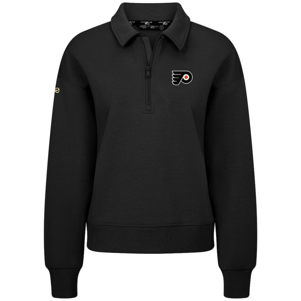 Philadelphia Flyers - Levelwear Women's Canmore Quarter-Zip Pullover Black