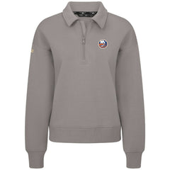New York Islanders - Levelwear Women's Canmore Quarter-Zip Pullover Gray