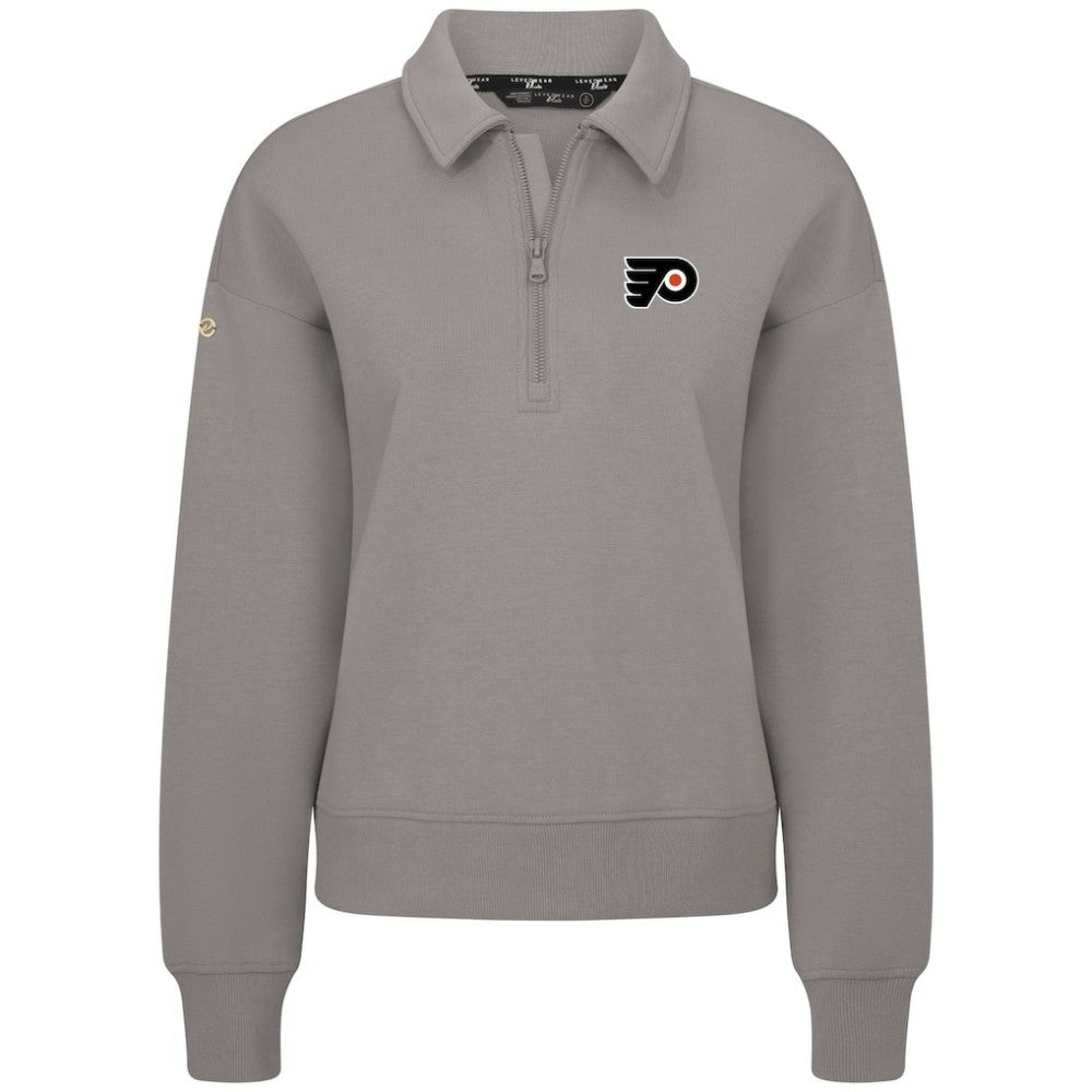 Philadelphia Flyers - Levelwear Women's Canmore Quarter-Zip Pullover Gray