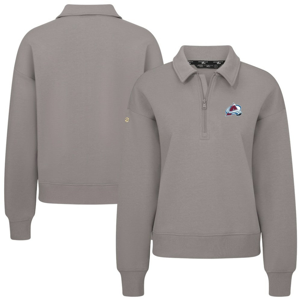 Colorado Avalanche - Levelwear Women's Canmore Quarter-Zip Pullover Gray