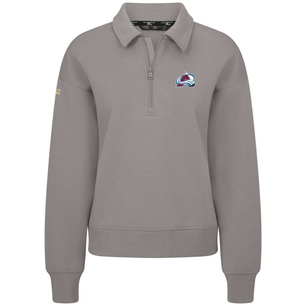 Colorado Avalanche - Levelwear Women's Canmore Quarter-Zip Pullover Gray