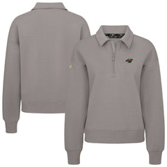 Minnesota Wild - Levelwear Women's Canmore Quarter-Zip Pullover Gray