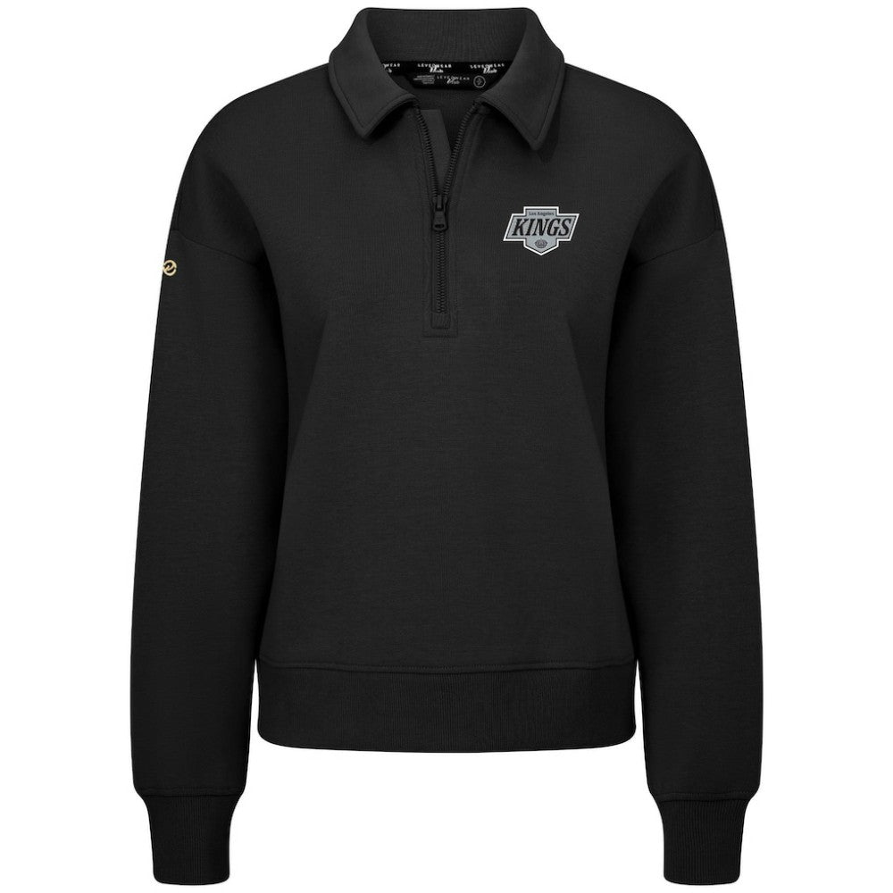 Los Angeles Kings - Levelwear Women's Canmore Quarter-Zip Pullover Black
