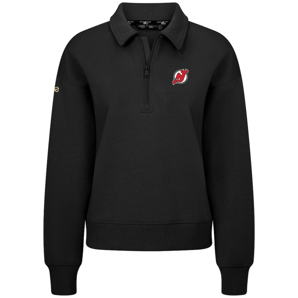 New Jersey Devils - Levelwear Women's Canmore Quarter-Zip Pullover Black