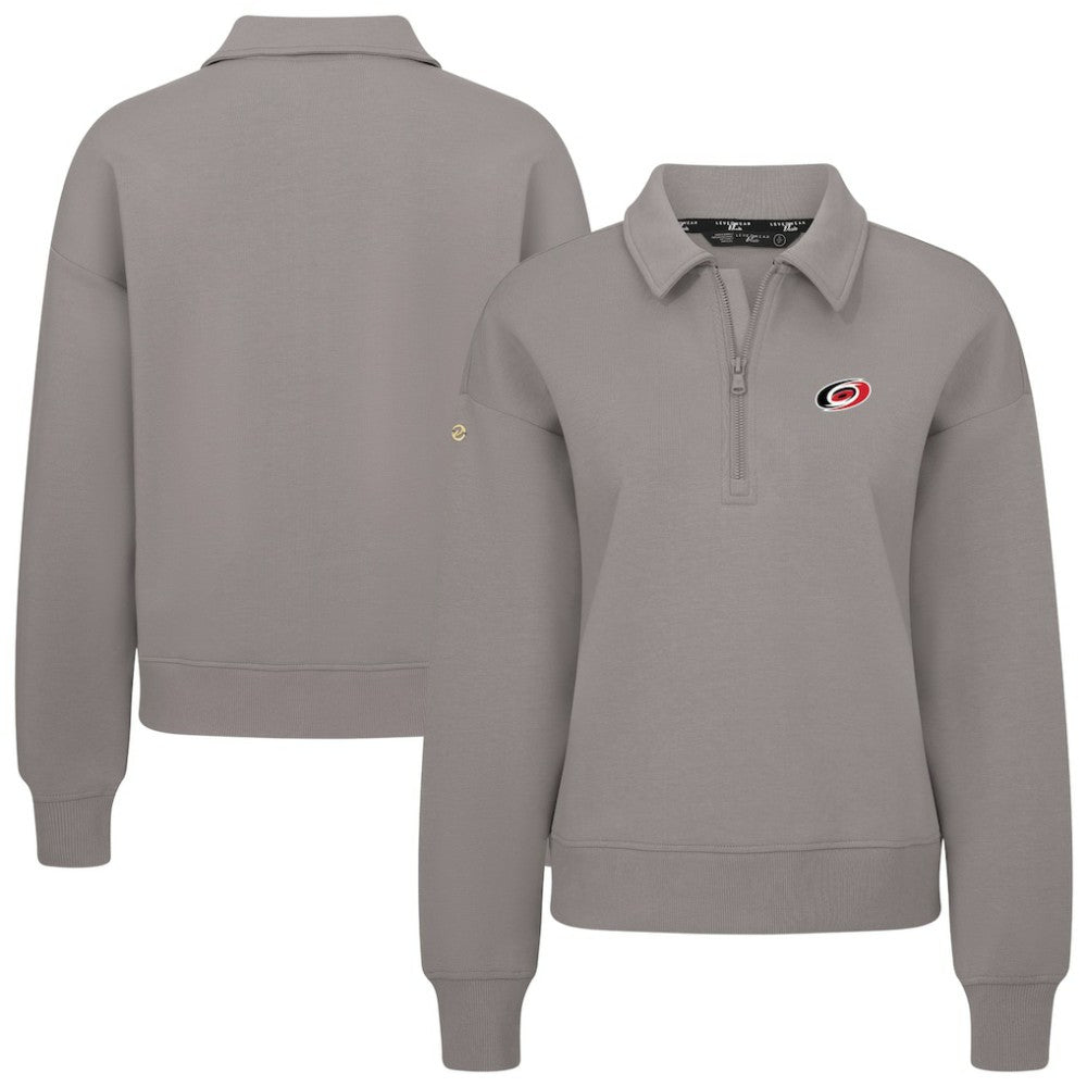 Carolina Hurricanes - Levelwear Women's Canmore Quarter-Zip Pullover Gray