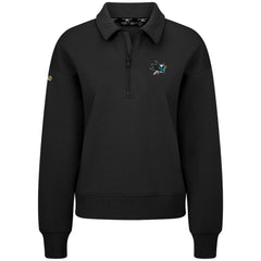 San Jose Sharks - Levelwear Women's Canmore Quarter-Zip Pullover Black