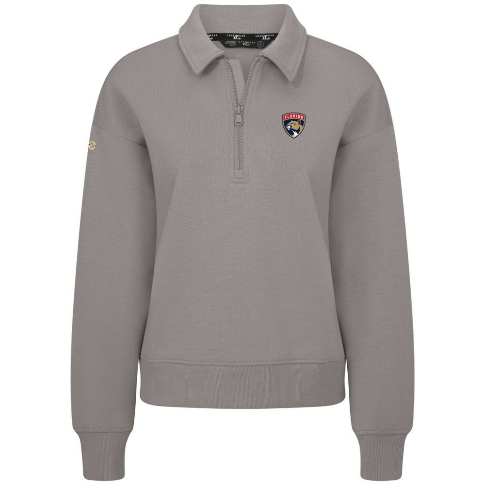 Florida Panthers - Levelwear Women's Canmore Quarter-Zip Pullover Gray