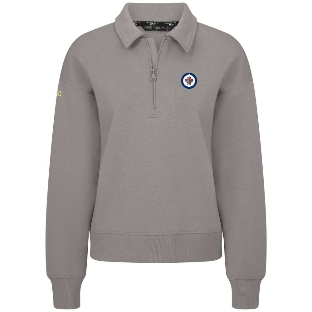 Winnipeg Jets - Levelwear Women's Canmore Quarter-Zip Pullover Gray