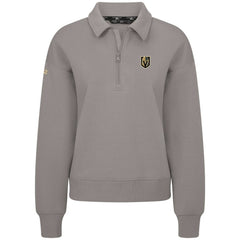 Vegas Golden Knights Levelwear Women's Canmore Quarter-Zip Pullover Gray