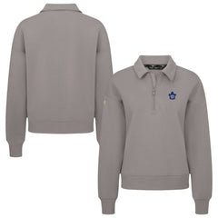 Toronto Maple Leafs - Levelwear Women's Canmore Quarter-Zip Pullover Gray
