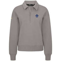 Toronto Maple Leafs - Levelwear Women's Canmore Quarter-Zip Pullover Gray