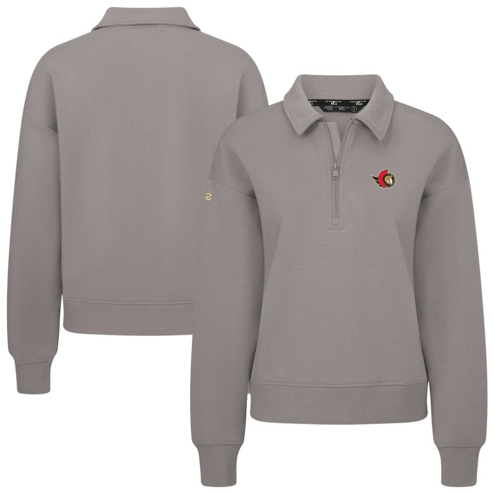Ottawa Senators - Levelwear Women's Canmore Quarter-Zip Pullover Gray