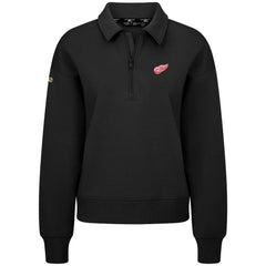 Detroit Red Wings - Levelwear Women's Canmore Quarter-Zip Pullover Black