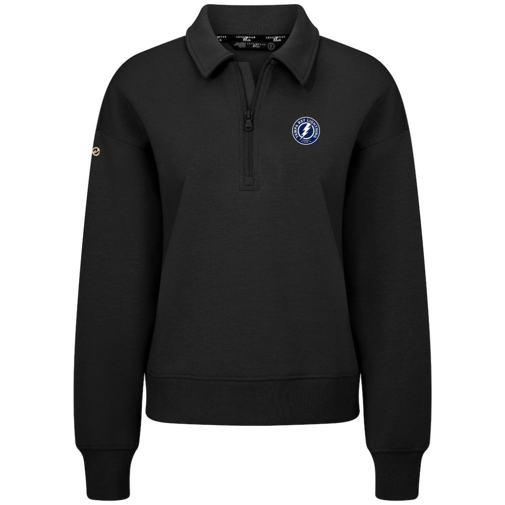 Tampa Bay Lightning - Levelwear Women's Canmore Quarter-Zip Pullover Black