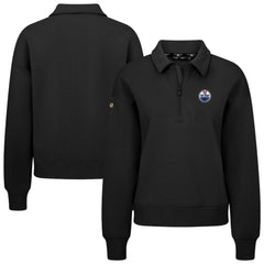 Edmonton Oilers - Levelwear Women's Canmore Quarter-Zip Pullover Black