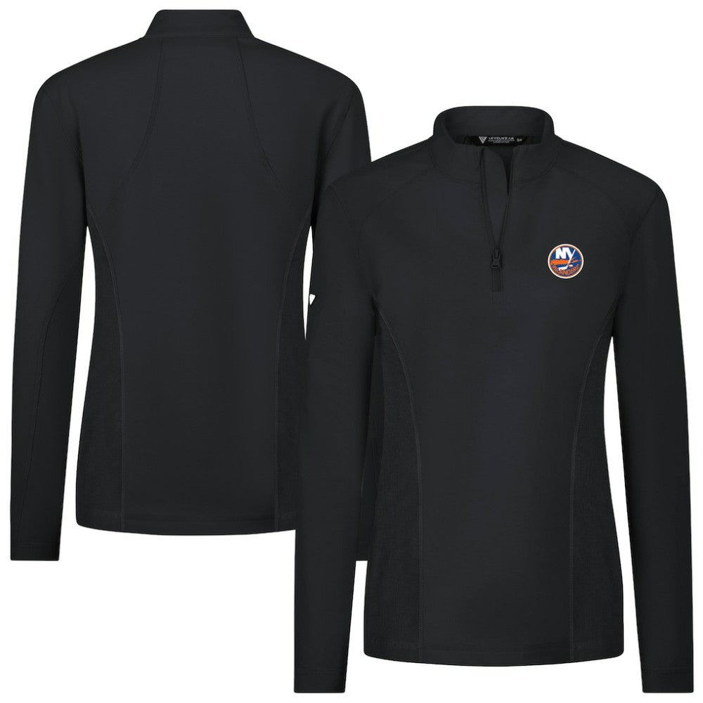 New York Islanders - Levelwear Women's Upright Quarter-Zip Pullover Black