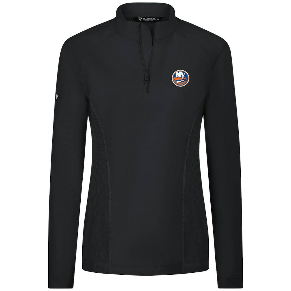 New York Islanders - Levelwear Women's Upright Quarter-Zip Pullover Black