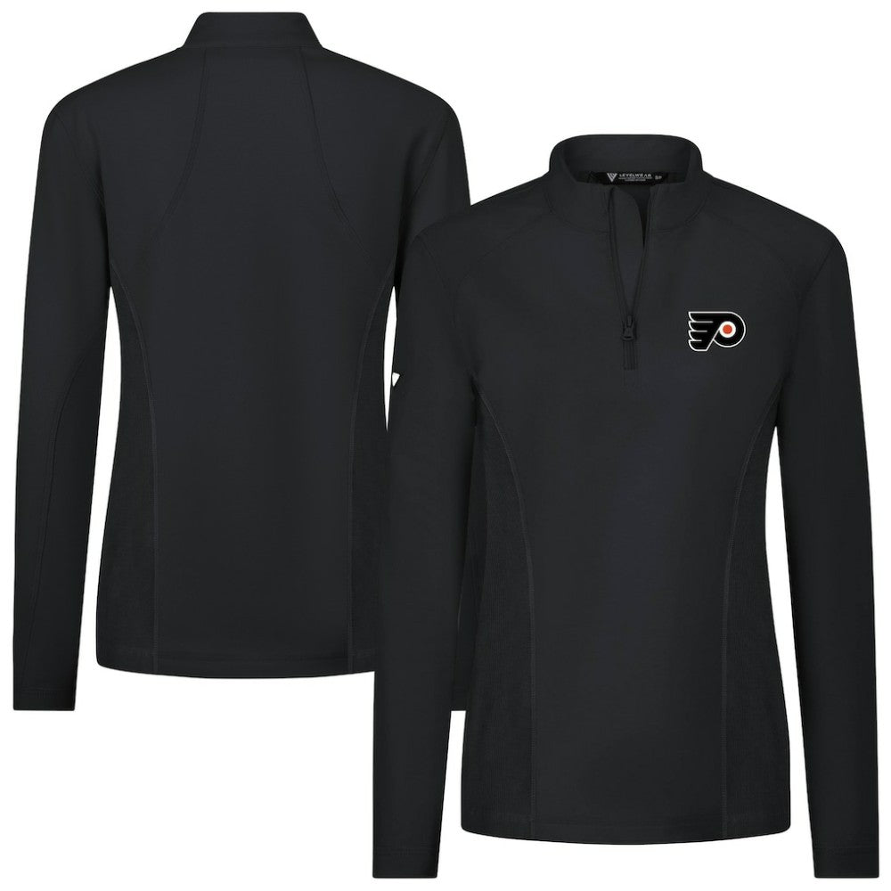 Philadelphia Flyers - Levelwear Women's Upright Quarter-Zip Pullover Black
