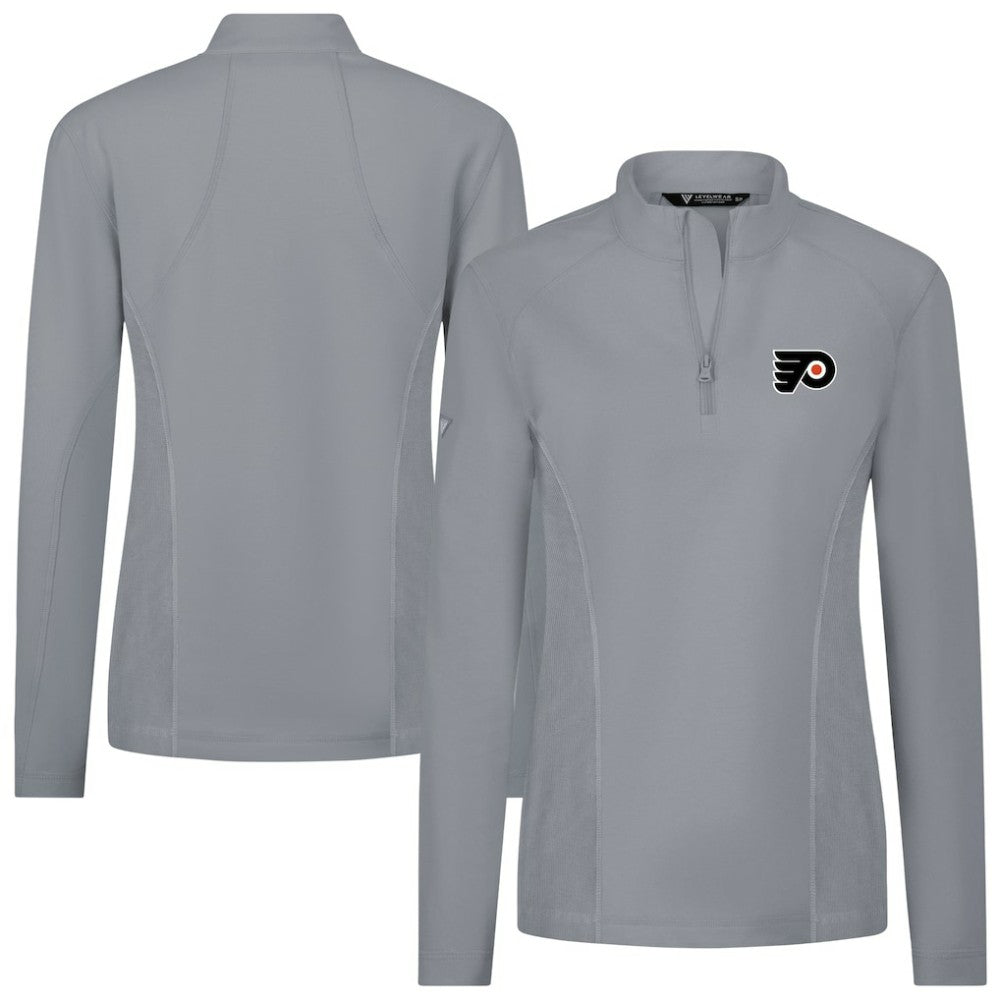 Philadelphia Flyers - Levelwear Women's Upright Quarter-Zip Pullover Gray