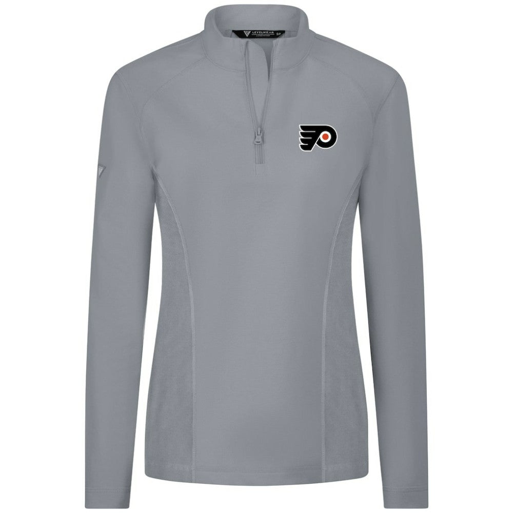 Philadelphia Flyers - Levelwear Women's Upright Quarter-Zip Pullover Gray