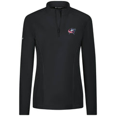 Columbus Blue Jackets - Levelwear Women's Upright Quarter-Zip Pullover Black